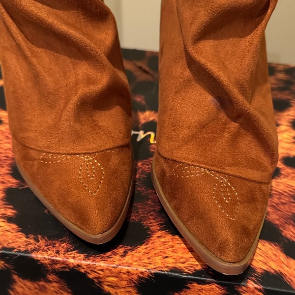 Rust Suede-like Slouch Boots - NWB - Picture 2 of 7
